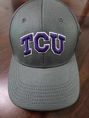 Top of the World Gray & Purple TCU MemoryFit Cap